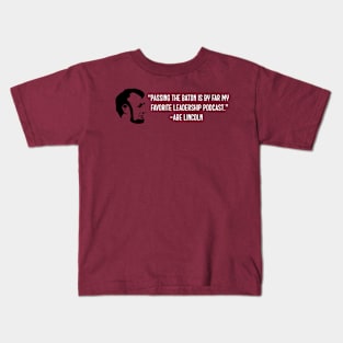 Honest Abe Loves Passing the Baton Kids T-Shirt